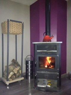 Poêle à bois hydro